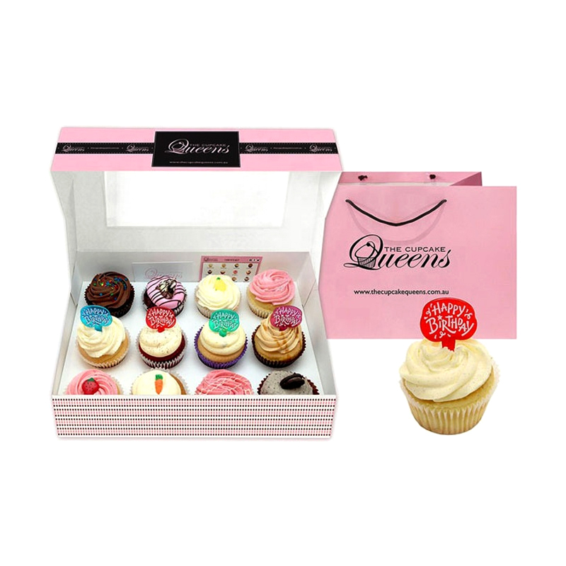 Caja de cupcake individual personalizada