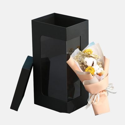 Caja de regalo de flores personalizada con fabricante de ventanas