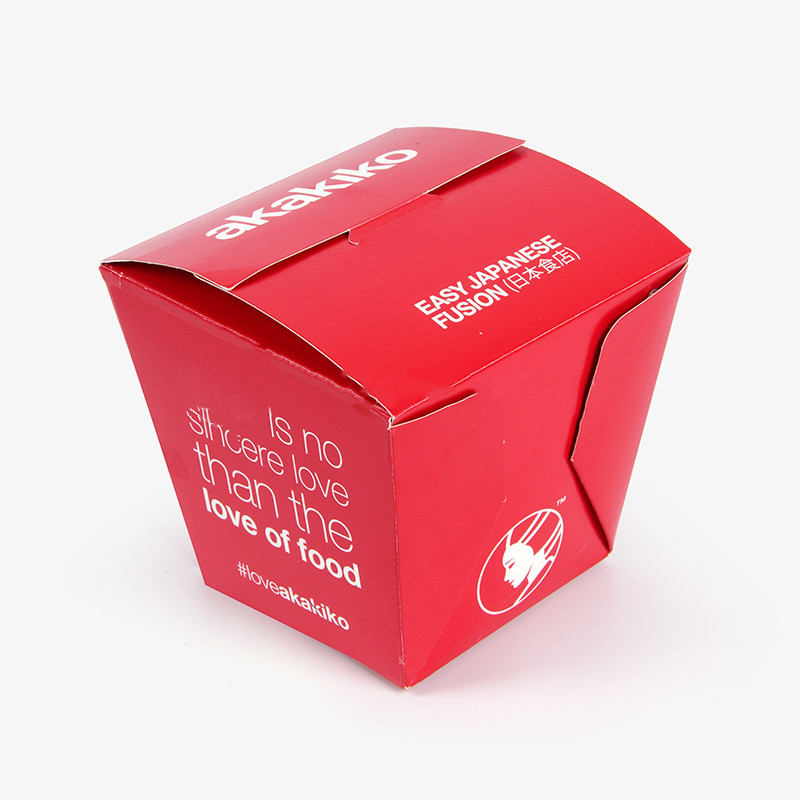 Caja de fideos de comida rápida